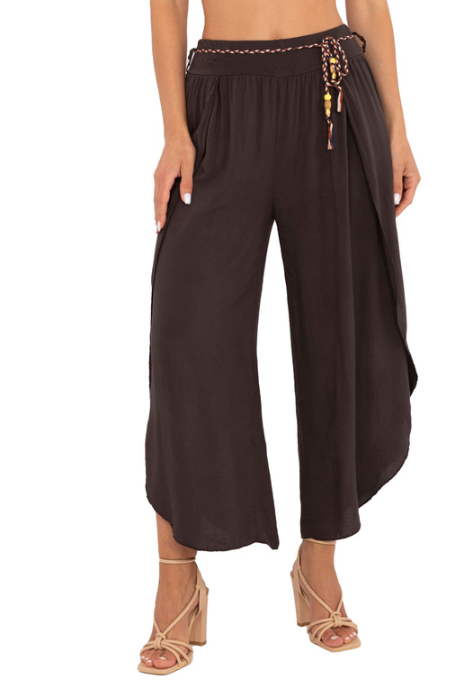 Kalhoty TW-SP-BI-81378.24P tmavě hnědé