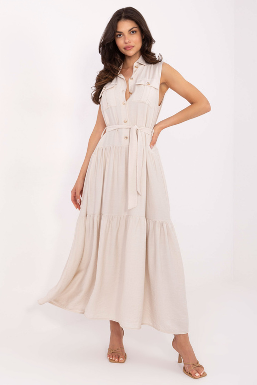 Šaty-MI-SK-A5032.70P-světle béžové