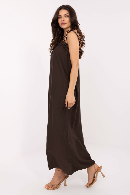 Šaty-MI-SK-A6412.68-tmavě hnědé Šaty-MI-SK-A6412.68-tmavě hnědé