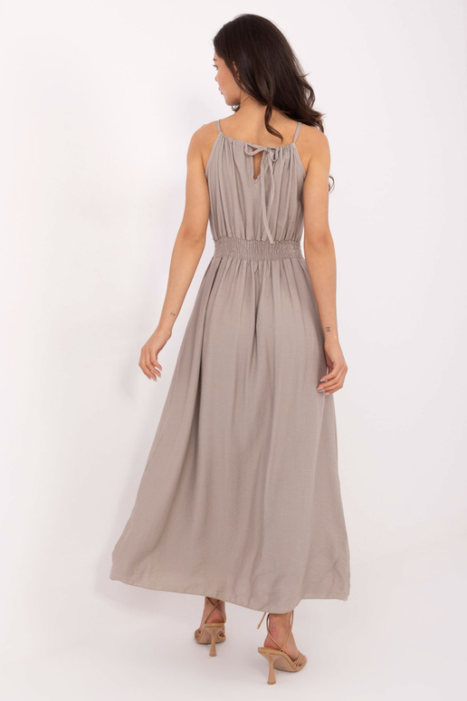 Šaty-MI-SK-A1845.95-tmavě béžové Šaty-MI-SK-A1845.95-tmavě béžové