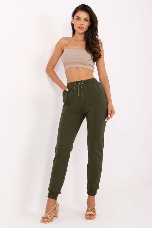 Khaki sportovní kalhoty