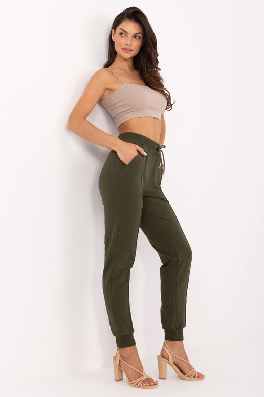 Khaki sportovní kalhoty