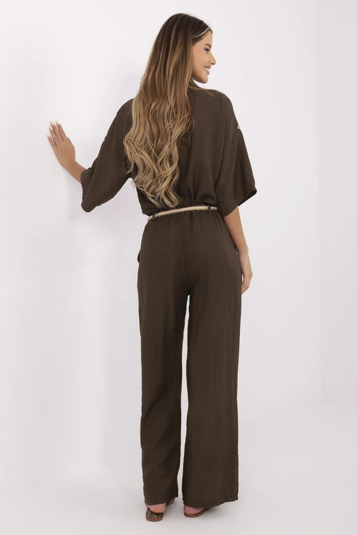 Kalhoty-MI-SP-6560.73P-tmavě hnědé