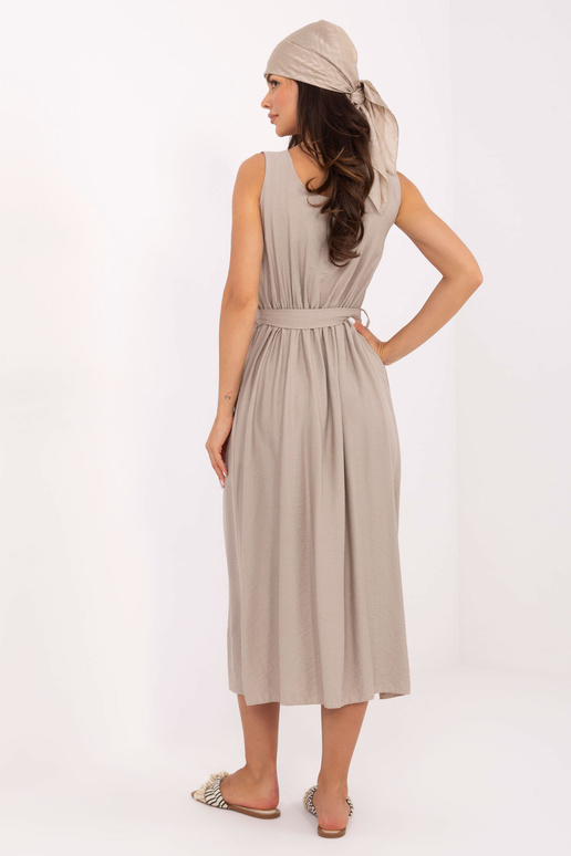 Šaty tmavě béžové MI-SK-A1710.60