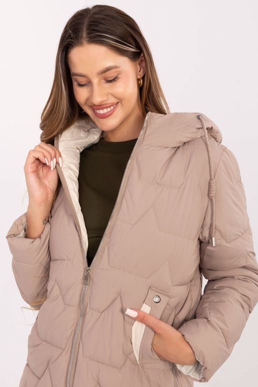 Tmavě písková bunda