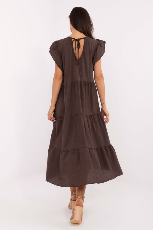 Tmavě hnědé šaty