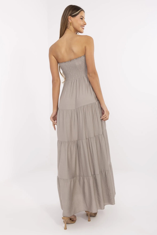 Šaty-MI-SK-A2596.97-tmavě béžové Šaty-MI-SK-A2596.97-tmavě béžové