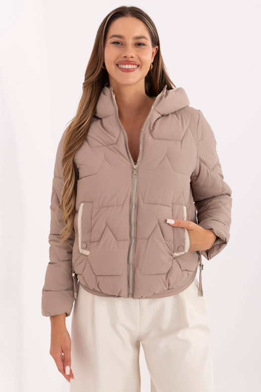 Tmavě béžová bunda