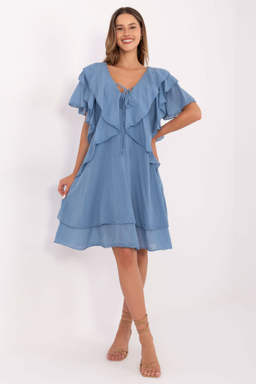 Tmavě modré šaty 2