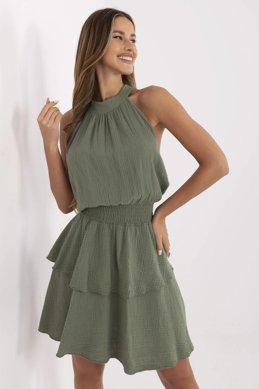 Šaty-MI-SK-92166.71P-khaki Šaty-MI-SK-92166.71P-khaki