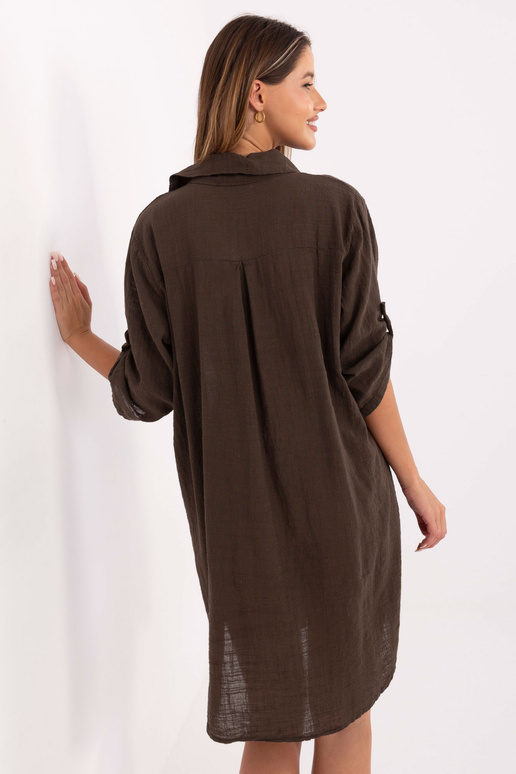 Šaty, tmavě hnědé barvy