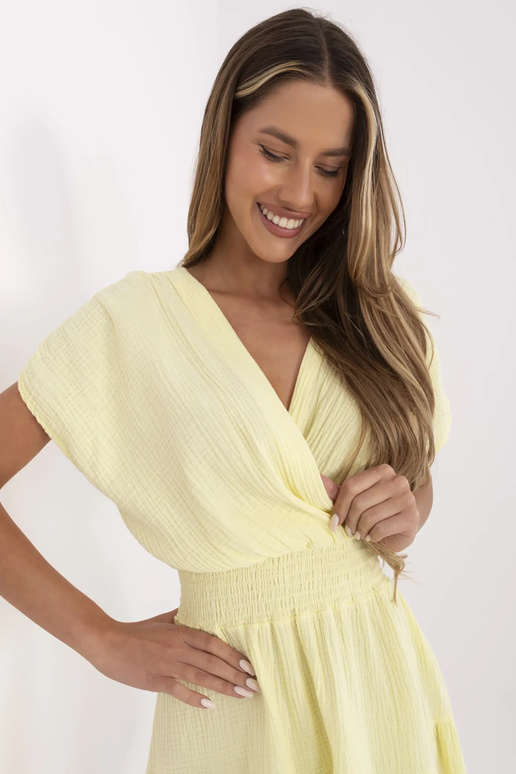 Šaty-MI-SK-92160.00-světle žluté Šaty-MI-SK-92160.00-světle žluté