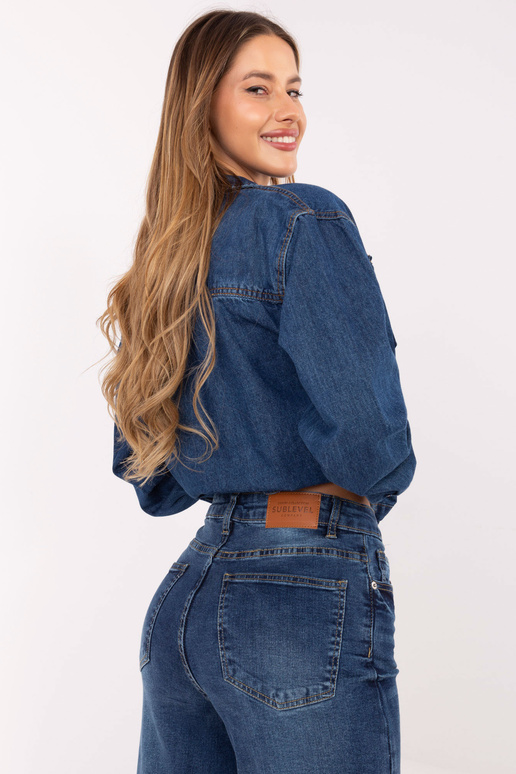 Tmavě modré kalhoty