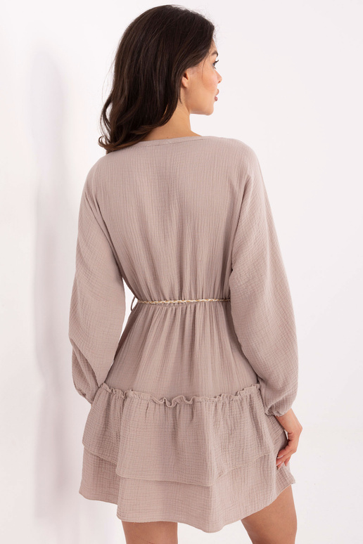 Šaty-MI-SK-A5079.27-tmavě béžové