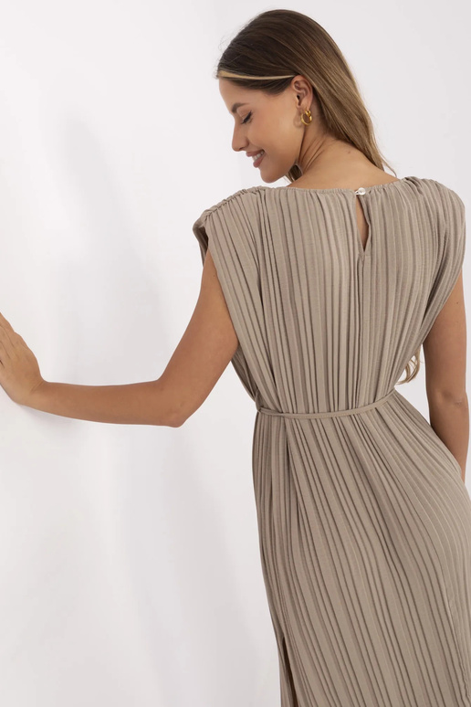 Šaty-DHJ-SK-19830.00-tmavě béžové Šaty-DHJ-SK-19830.00-tmavě béžové