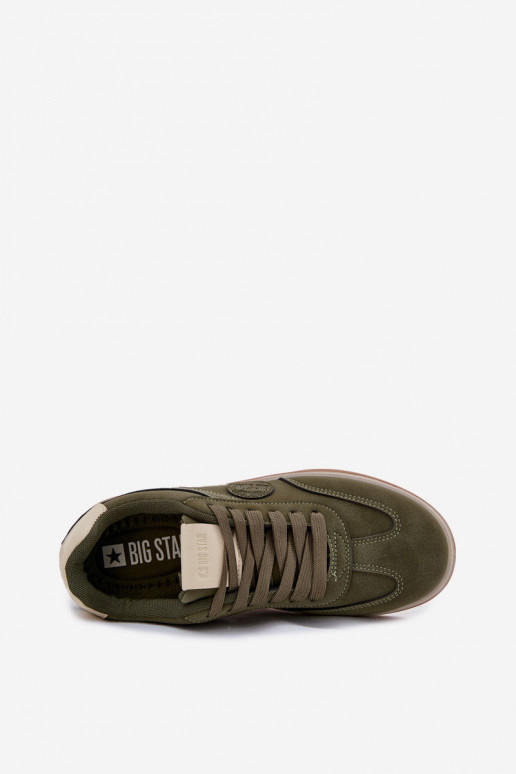Tenisky   Big Star SS174022 HI-POLY SYSTEM khaki Tenisky   Big Star SS174022 HI-POLY SYSTEM khaki