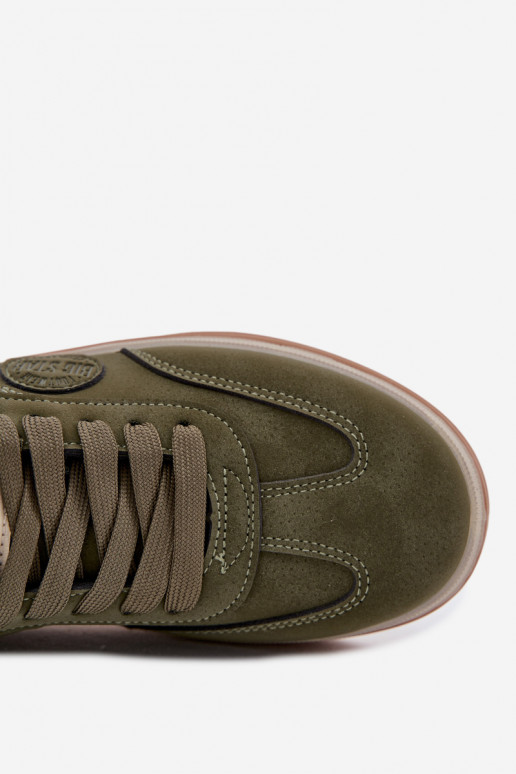 Tenisky   Big Star SS174022 HI-POLY SYSTEM khaki Tenisky   Big Star SS174022 HI-POLY SYSTEM khaki
