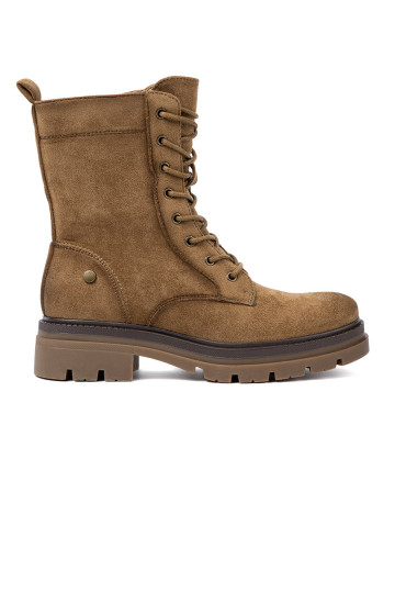 semišové boty odcieniu brązu