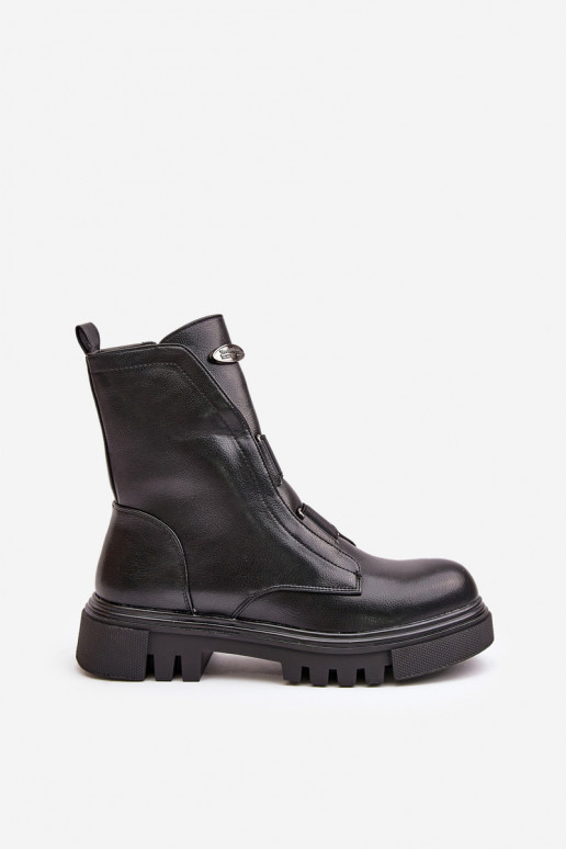 zateplené boty    Eko  Černé Mailyra