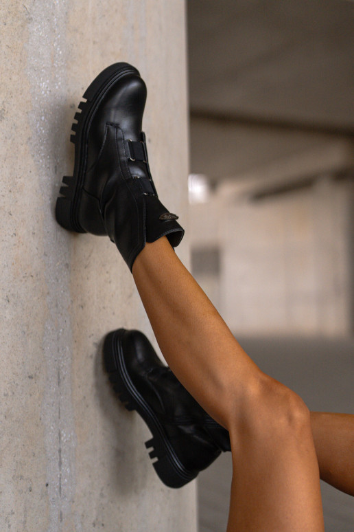 zateplené boty    Eko  Černé Mailyra