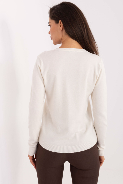 Světlý šedý svetr