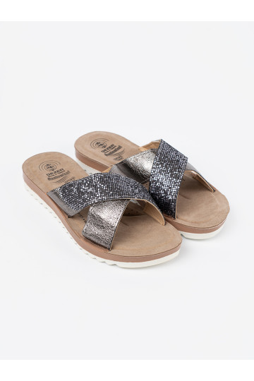 Metalický design Pantofle   2