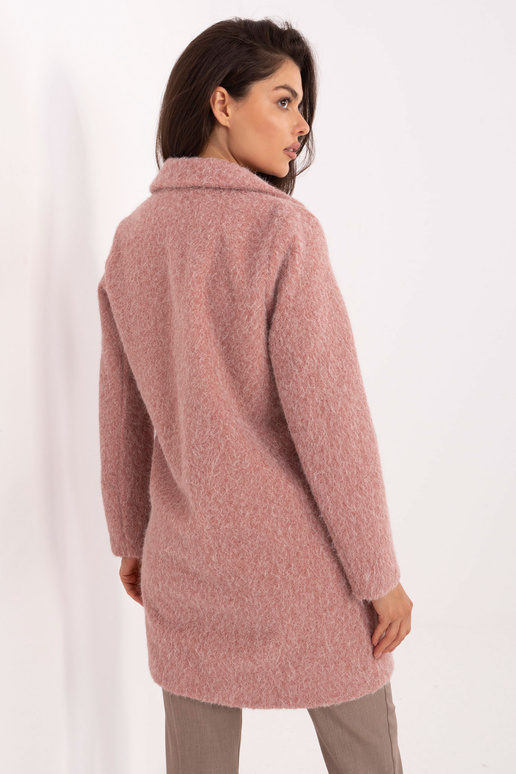 Kabát tmavě růžový