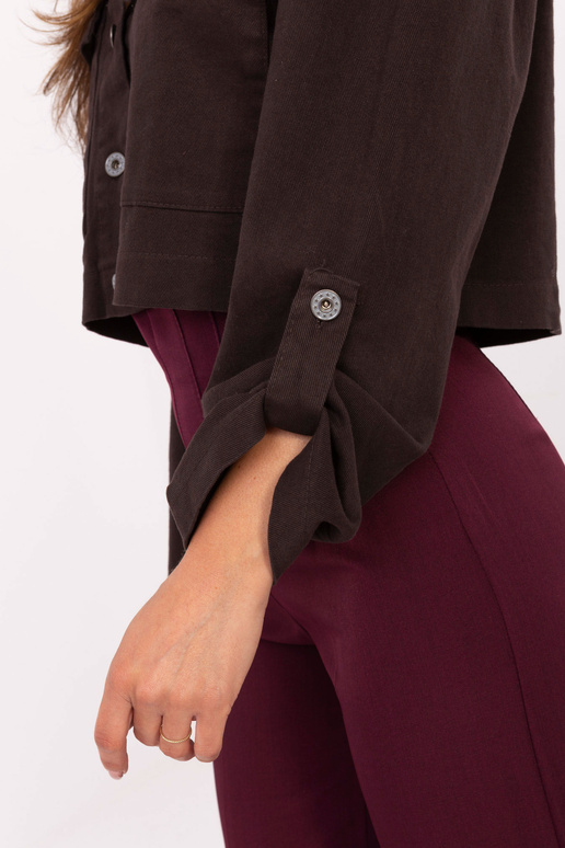 Tmavě hnědý blazer