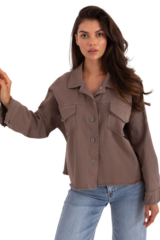 Tmavě béžové košile