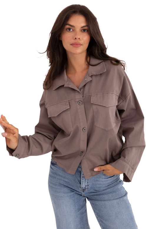 Tmavě pískové košile