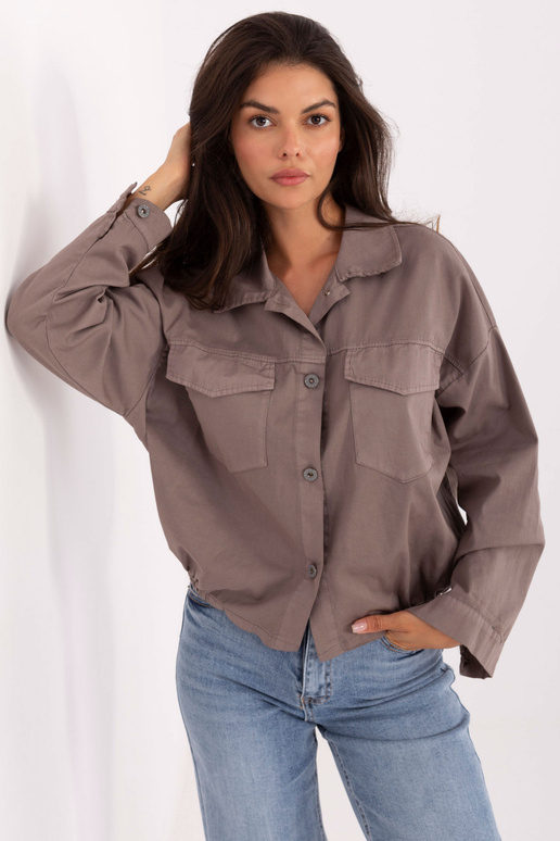 Tmavě pískové košile