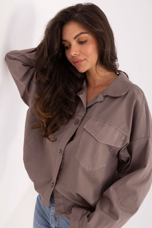 Tmavě pískové košile