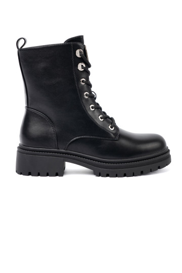 Černé Dámské boty se šněrováním