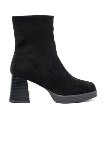 Elegantní styl Černé boty se širokým podpatkem