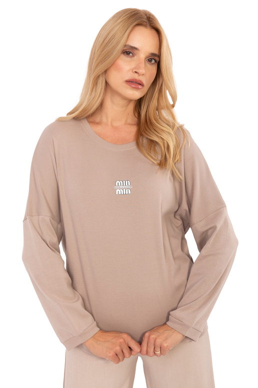 Tmavě písková blůza