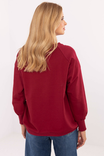 Bordový žebrovaný top 2