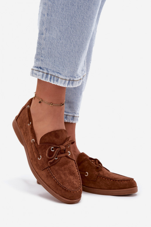 boty Dámské mokasíny se stylovými detaily hnědáCalivra boty Dámské mokasíny se stylovými detaily hnědáCalivra