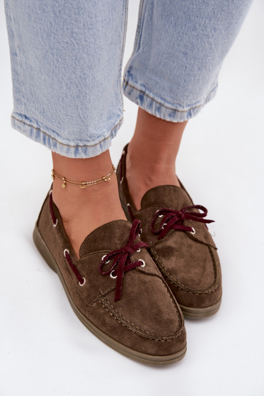 boty Dámské mokasíny se stylovými detaily khaki Calivra boty Dámské mokasíny se stylovými detaily khaki Calivra