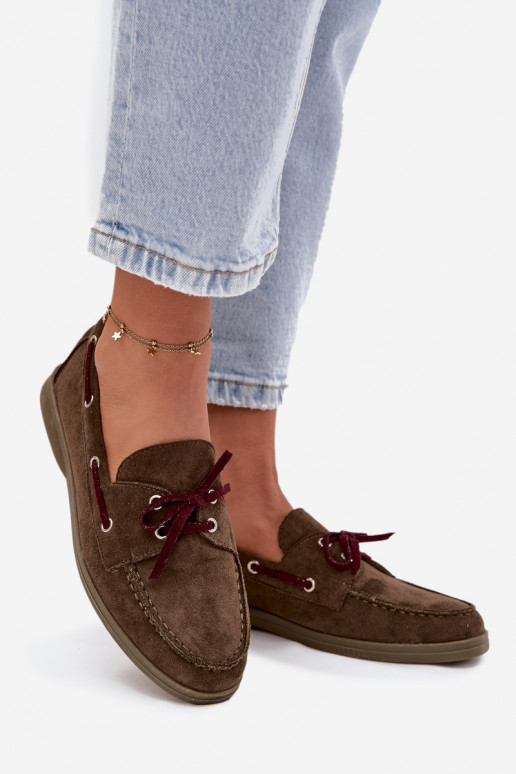 boty Dámské mokasíny se stylovými detaily khaki Calivra boty Dámské mokasíny se stylovými detaily khaki Calivra