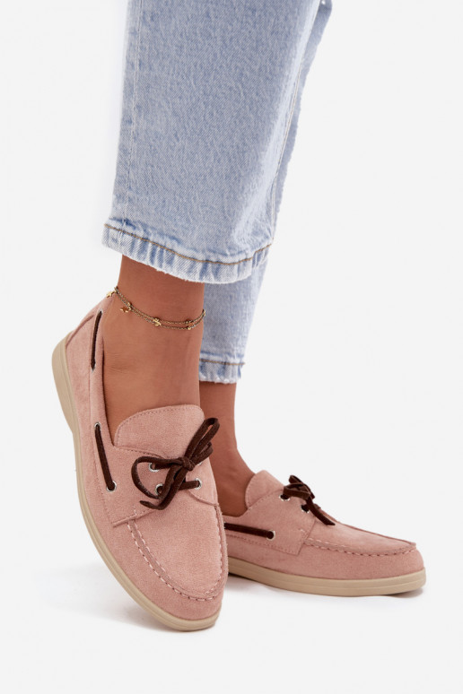 boty Dámské mokasíny se stylovými detaily světle růžová Calivra boty Dámské mokasíny se stylovými detaily světle růžová Calivra