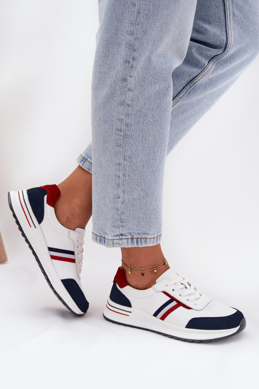 tenisky   Bílá-tmavě modrá Lorvessa