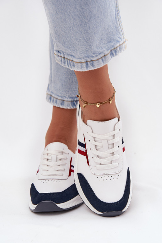 tenisky   Bílá-tmavě modrá Lorvessa