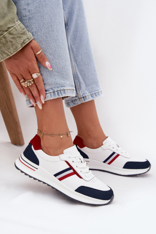 tenisky   Bílá-tmavě modrá Lorvessa