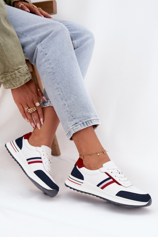 tenisky   Bílá-tmavě modrá Lorvessa