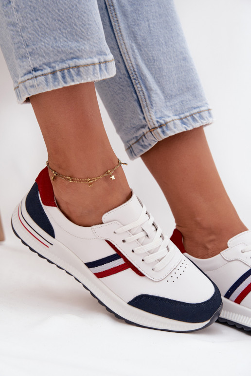 tenisky   Bílá-tmavě modrá Lorvessa