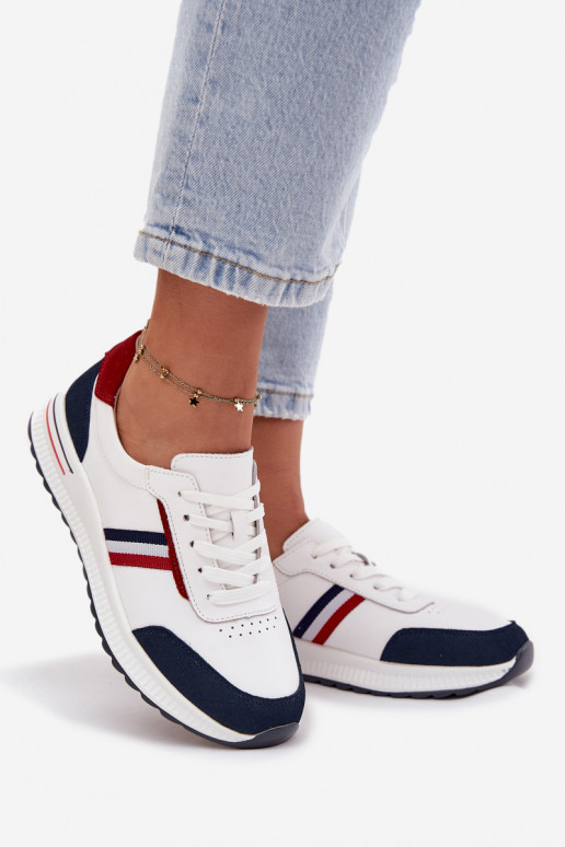 tenisky   Bílá-tmavě modrá Lorvessa