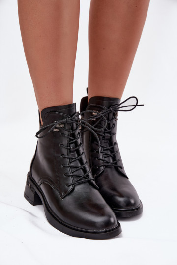 zateplené Dámské podpatky  Vinceza 58602 Černé