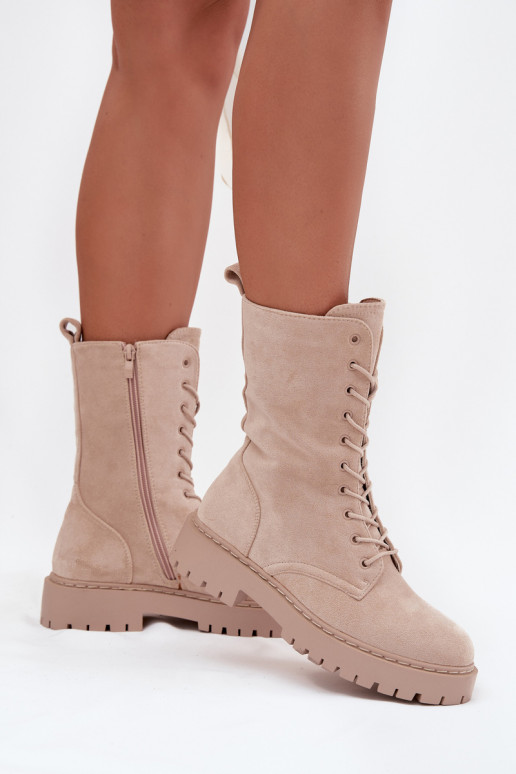 boty   zateplené béžové Marvielle