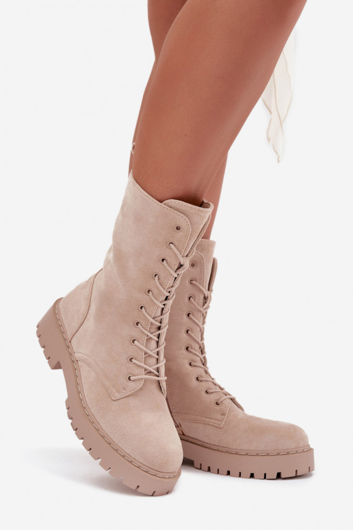 boty   zateplené béžové Marvielle