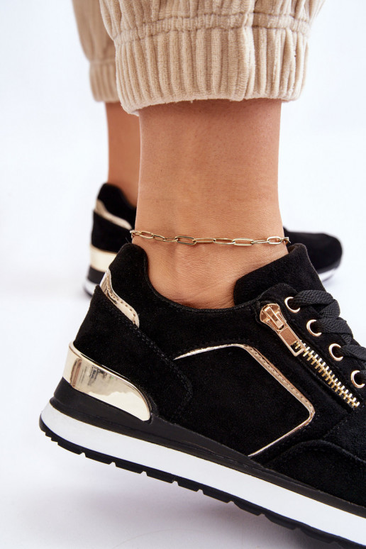 ze semiše tenisky s platformou Černé Riverside ze semiše tenisky s platformou Černé Riverside